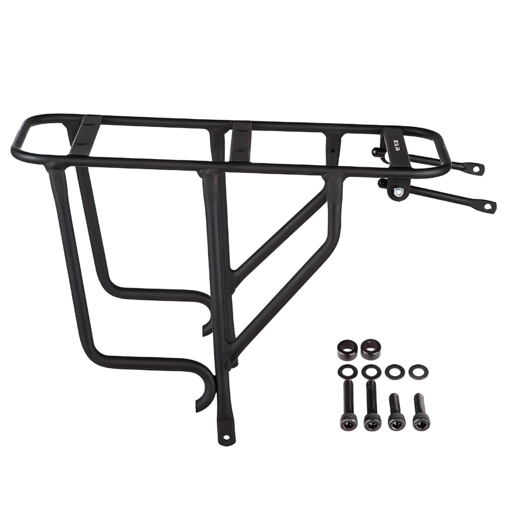 AVENTON Rear Rack Sinch Step-Through Black - Amego Electric Vehicles