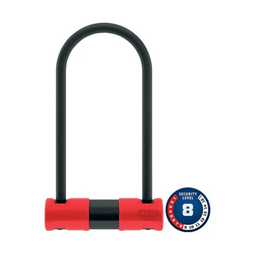 Abus, 440A Alarm, U-Lock, Key, 170x230mm, 6.7''x9'', Thickness in mm: 12mm, Black - Amego Electric Vehicles