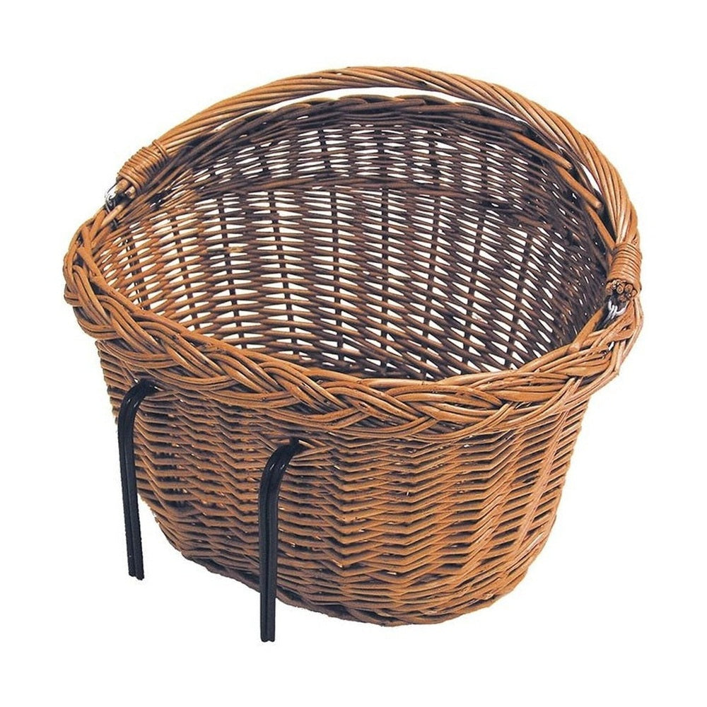 Basil, Detroit, Basket, Front and Rear, 39x27x22 cm, Brown - Amego Electric Vehicles