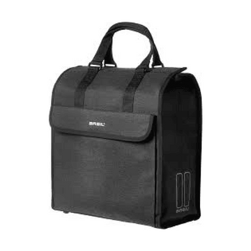 Basil Mira Shopper Bag Black Melee - Amego Electric Vehicles