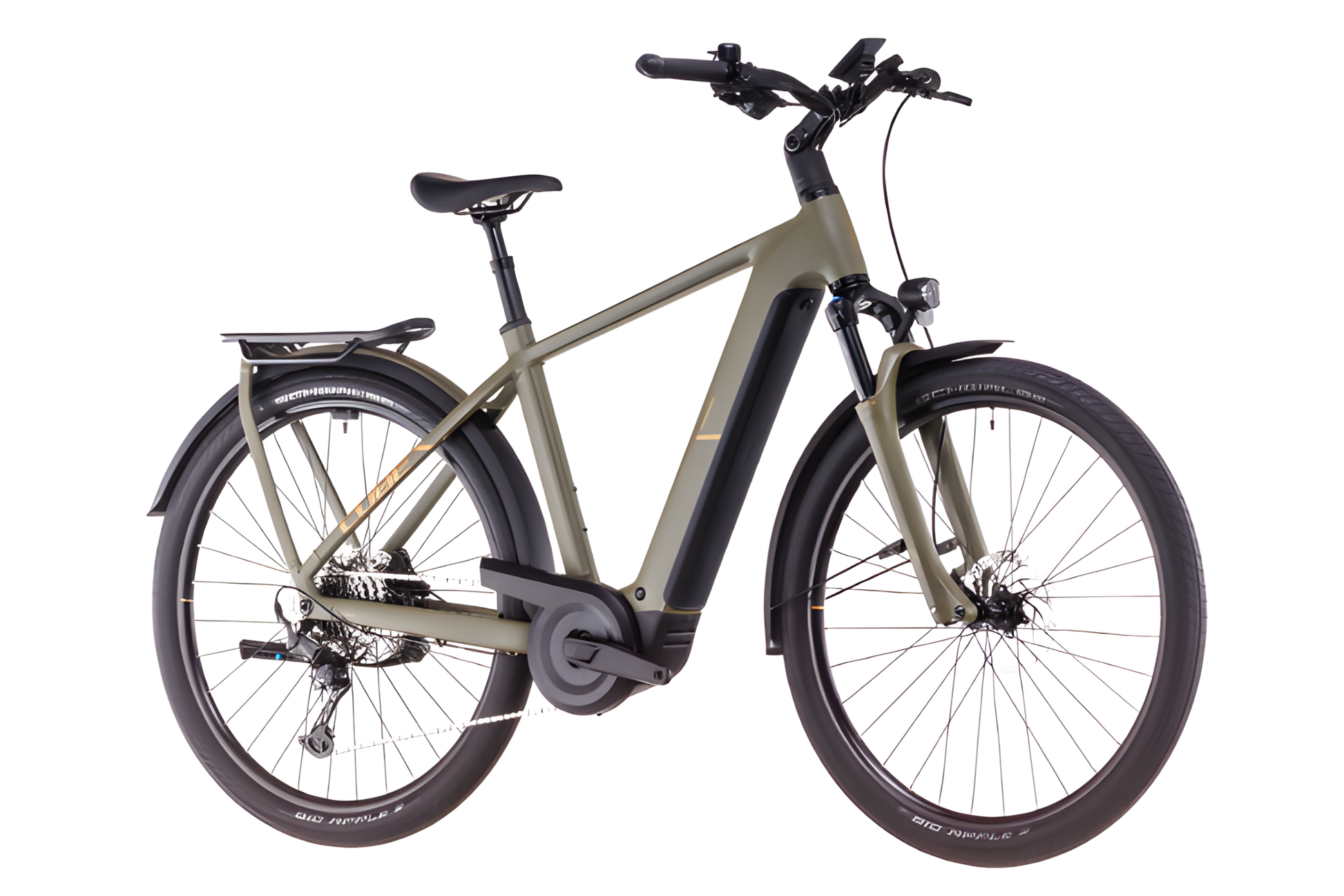 Cube Kathmandu Hybrid Pro 800 Smart System Easy Entry dustyolive´n´gold 46cm - Amego Electric Vehicles