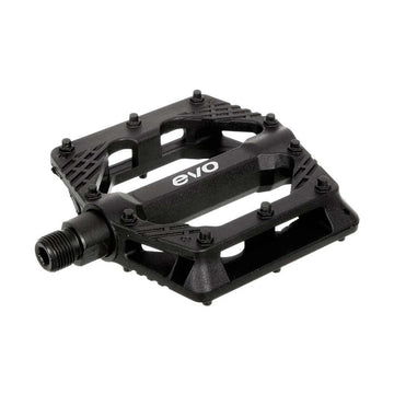 EVO, Freefall Sport, Platform Pedals, Body: Nylon, Spindle: Cr-Mo, 9/16'', Black, Pair - Amego Electric Vehicles