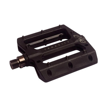 EVO, Tenacity, Platform Pedals, Body: Nylon, Spindle: Cr-Mo, 9/16'', Black, Pair - Amego Electric Vehicles