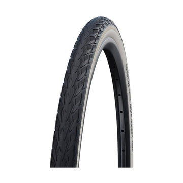 Schwalbe Delta Cruiser Tire 700 x 28c or 28 x 1.10 28-622 , Black with White Wall, K-Guard, SBC, Wire - Amego Electric Vehicles