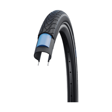 Schwalbe Marathon Plus Tire 700 x 28c 28-622 Black, Reflective Strip, Smart Guard, Endurance, Wire - Amego Electric Vehicles