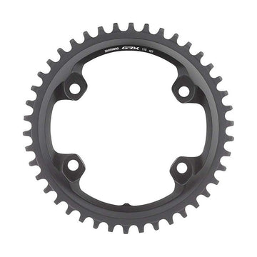 Shimano, GRX FC-RX810 1x11, Chainring, Teeth: 40, Speed: 11, BCD: 110, Bolts: 4, Single, Aluminum, Black - Amego Electric Vehicles