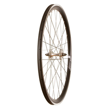 Wheel Shop, Evo Tour 19 Aero Black/ Formula TH-50, Wheel, Front, 700C / 622, Holes: 32, Bolt-on, 100mm, Rim Brake