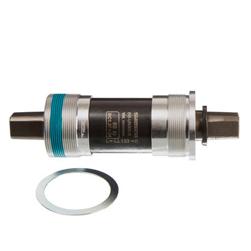 Shimano, BB-UN300-K LL123, Square Taper BB, British, 68mm, : 122.5mm, Silver