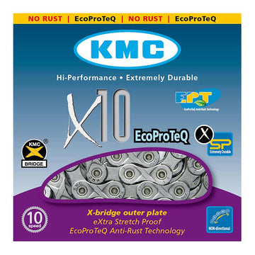 KMC, X10 EPT, Chain, 10sp., 116 links - Amego Electric Vehicles