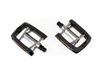 Gazelle Pedal Set - Black/Silver