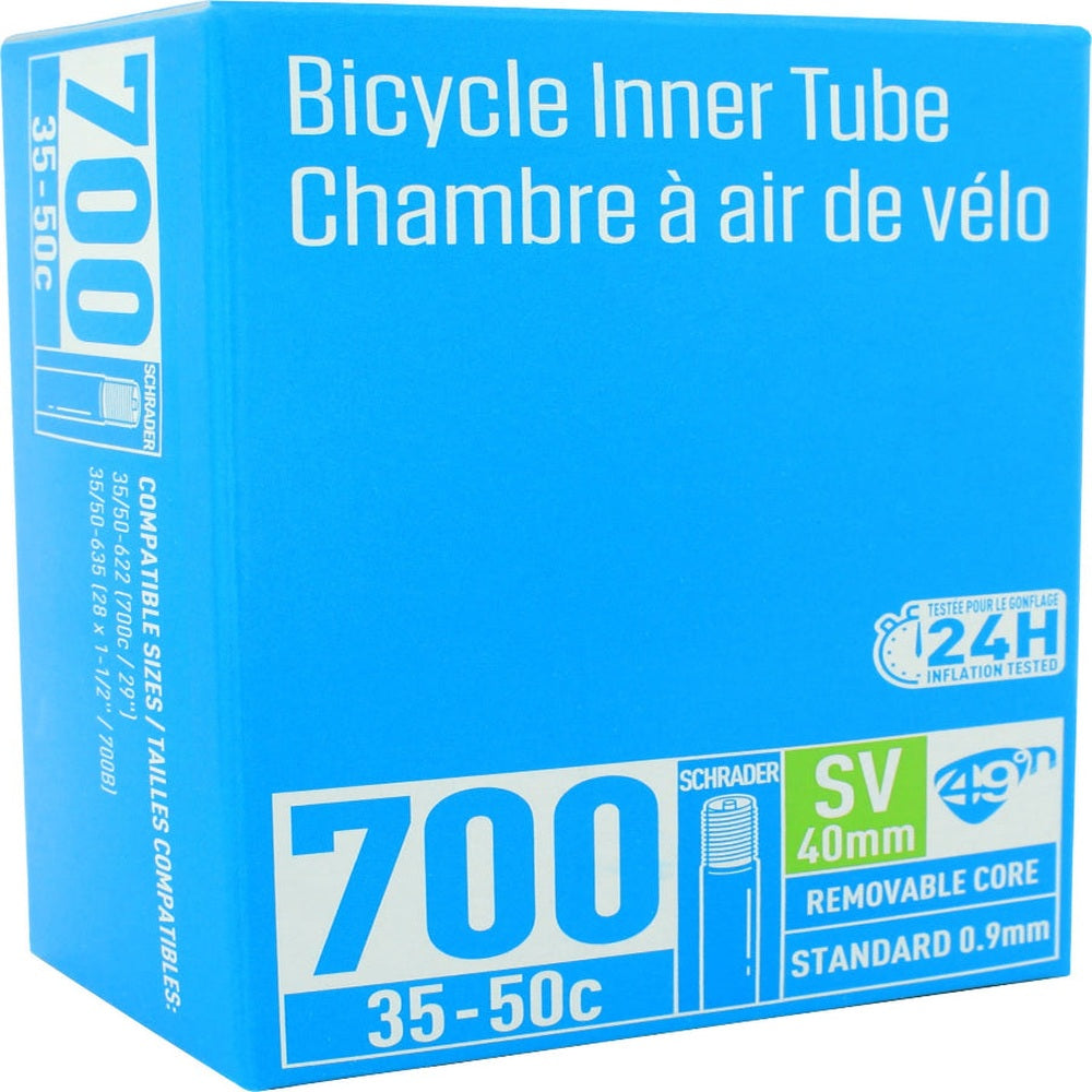 49N Standard Inner Tube 700C x 35-50MM Schrader Valve 40MM Length - Amego Electric Vehicles