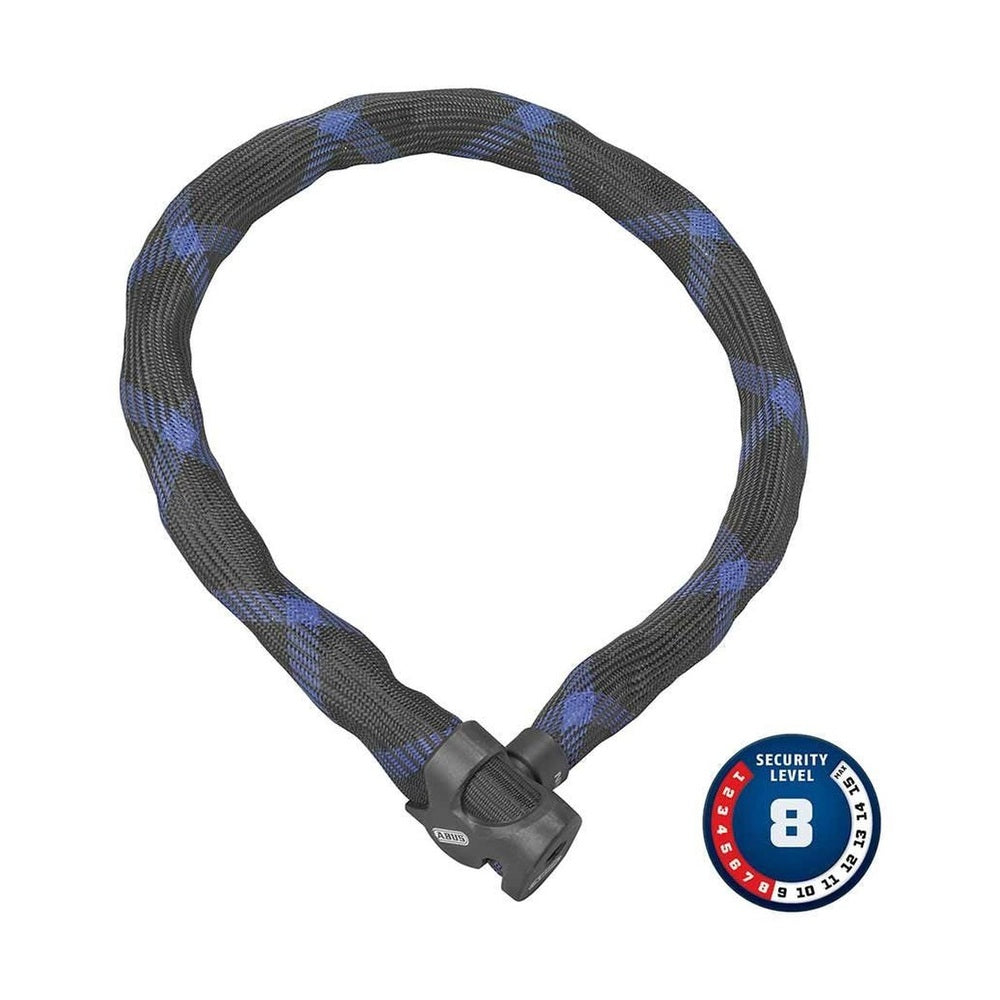 Abus, Ivera Steel-O-Chain, Chain Lock, 7mm, 110cm, 3.6', Black - Amego Electric Vehicles