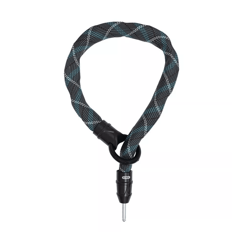 Abus, IvyTex Adaptor Chain 8KS, Frame Lock Chain, 8mm, 100cm, 3.3', Crossing Grey - Amego Electric Vehicles