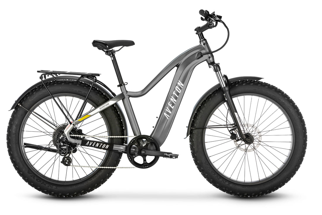 Aventon Aventure 2 High-Step Slate Grey Regular DEMO WO#17611 50kms - Amego Electric Vehicles