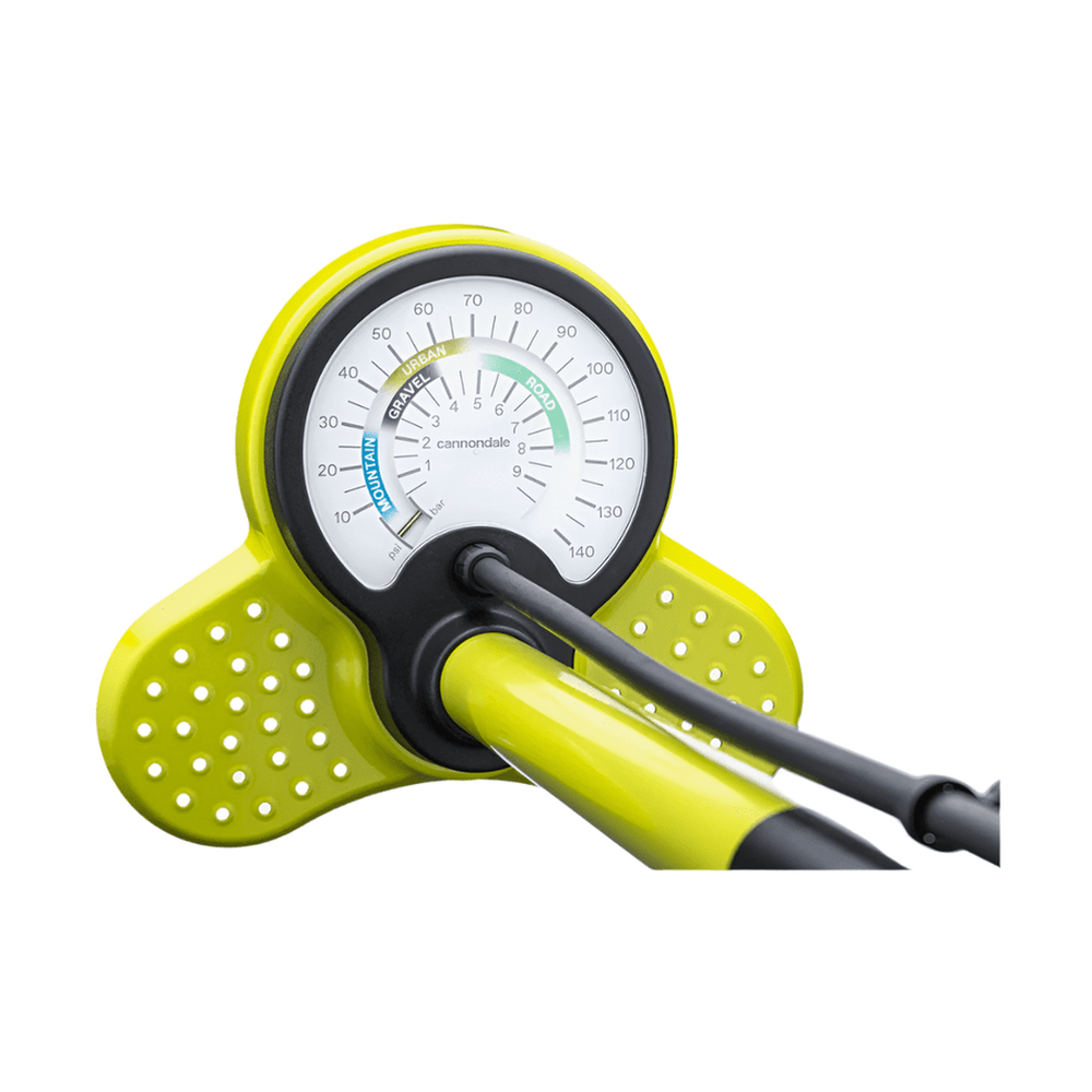 Cannondale Essential Floor Pump Highlighter - Amego Electric Vehicles