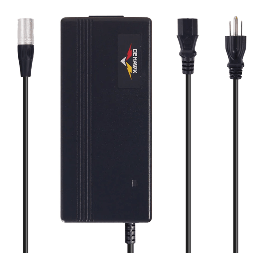 Das-Kit 48V 3A XLR Charger F-Series - Amego Electric Vehicles