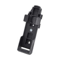 Discontinued Abus, Bordo Alarm 6000, Foldable lock w/ key lock, 5mm x 90cm 5mm x 3' , SH Bracket, Black - Amego Electric Vehicles