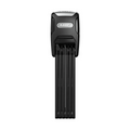 Discontinued Abus, Bordo Alarm 6000, Foldable lock w/ key lock, 5mm x 90cm 5mm x 3' , SH Bracket, Black - Amego Electric Vehicles