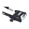Discontinued Abus, Bordo Alarm 6000, Foldable lock w/ key lock, 5mm x 90cm 5mm x 3' , SH Bracket, Black - Amego Electric Vehicles
