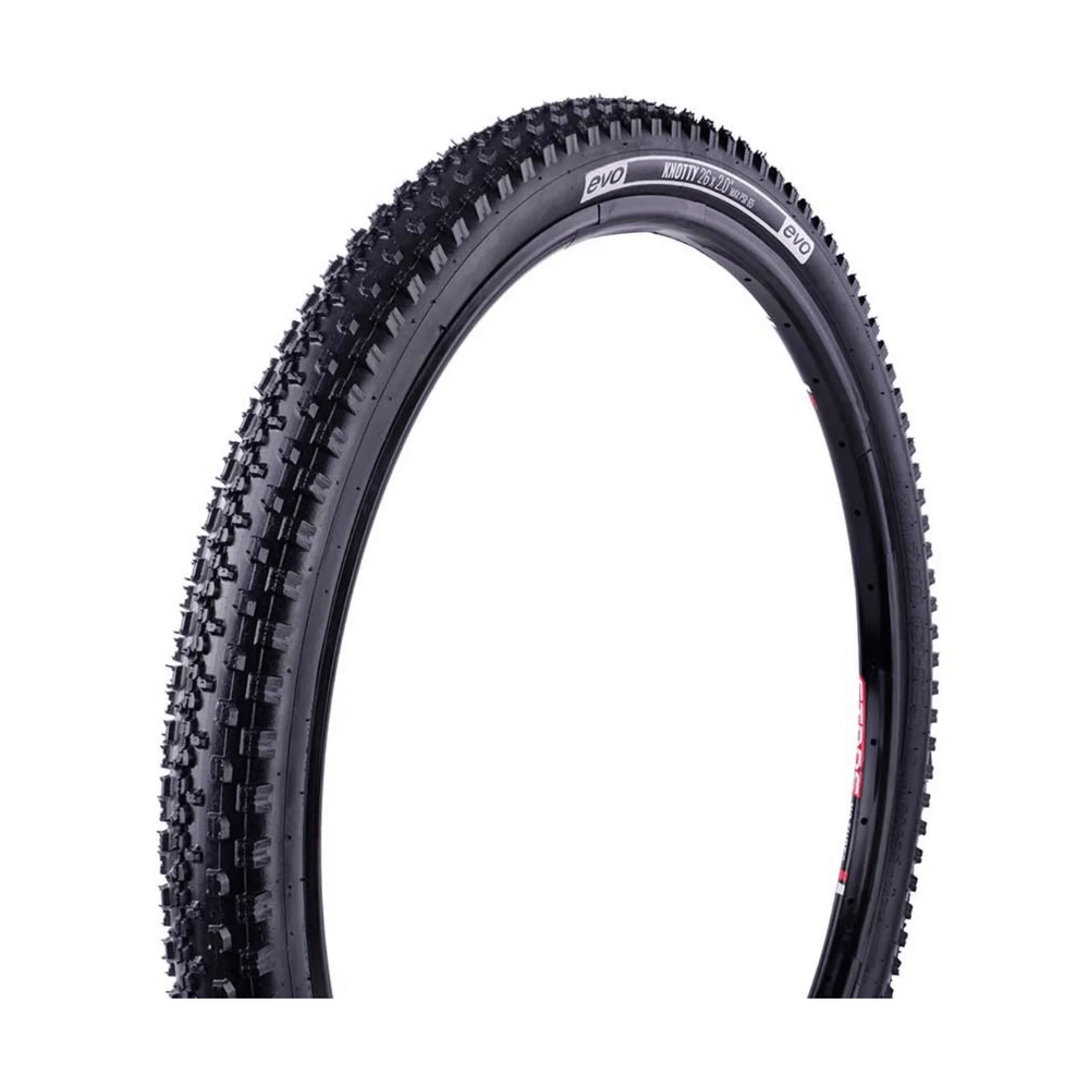 EVO, Knotty, Tire, 27.5''x2.10, Wire, Clincher, Black - Amego Electric Vehicles