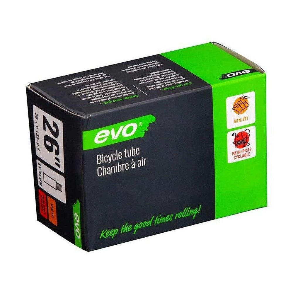 EVO SV Tube Schrader Valve: 48mm 26'' 2.125-2.40 - Amego Electric Vehicles