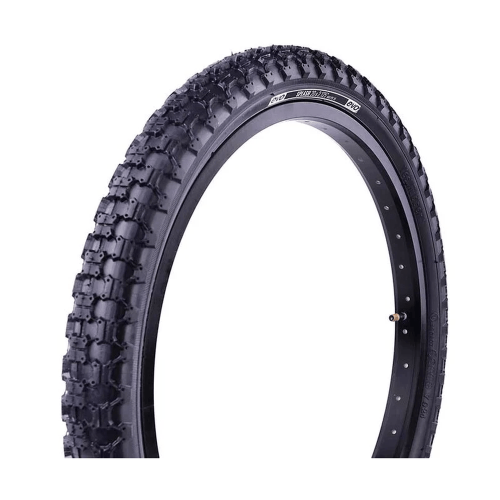 EVO, Splash, Tire, 20''x2.125, Wire, Clincher, Black - Amego Electric Vehicles