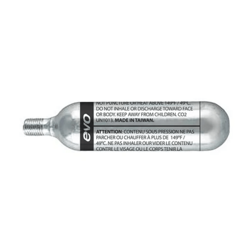 EVO, Threaded 25g CO2 Cartridges, 25pcs single - Amego Electric Vehicles
