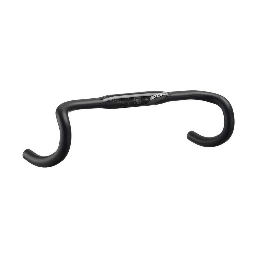 FSA, Energy SCR, Drop Handlebar, Diameter: 31.8mm, 420mm, Drop: 125mm, Reach: 80mm, Black - Amego Electric Vehicles