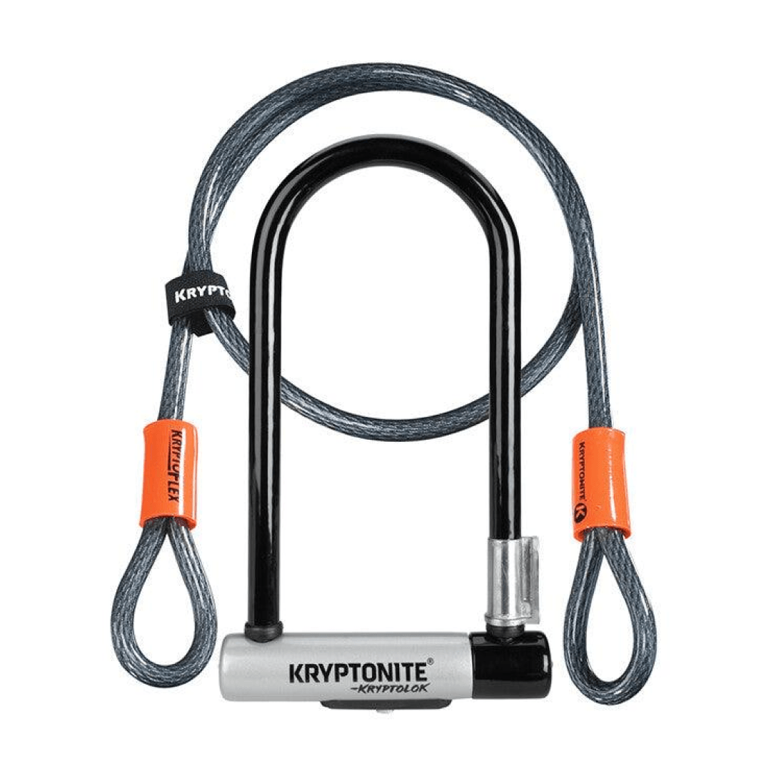 KRYPTONITE KRYPTOLOK STD U-LOCK W/4' FLEX CABLE