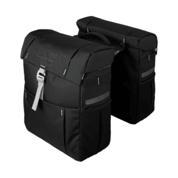 Gazelle Double Pannier Black Olive With MIK Adaptor