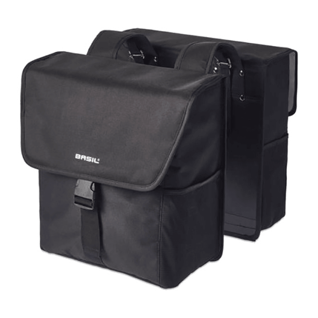 Basil, Go Double Bag, Double Bag, Solid Black