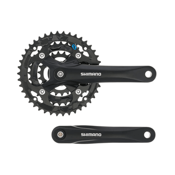 Shimano, Acera FC-M361, Crankset, 7/8 sp, 170mm, 28/38/48T AFCM361C888XL, Black(Elevate / NCM)
