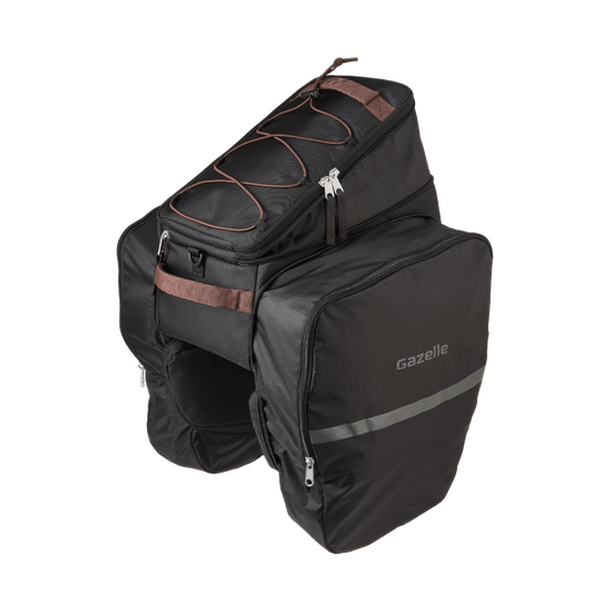 Gazelle Carrier Bag - Black/Brown, 31L - Amego Electric Vehicles