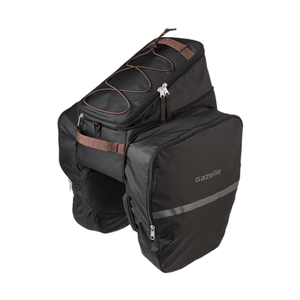 Gazelle Carrier Bag - Black/Brown, 31L - Amego Electric Vehicles