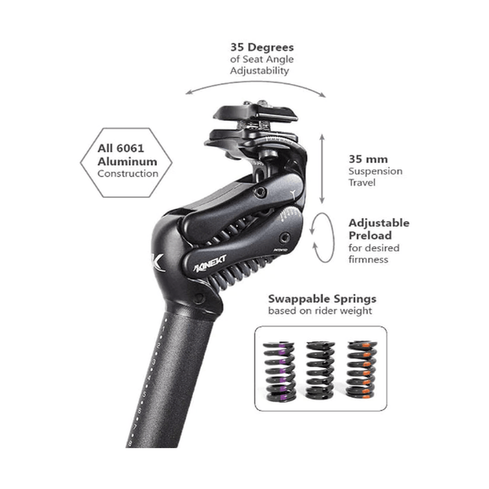 KINEKT Suspension Seatpost Extended Range - Amego Electric Vehicles