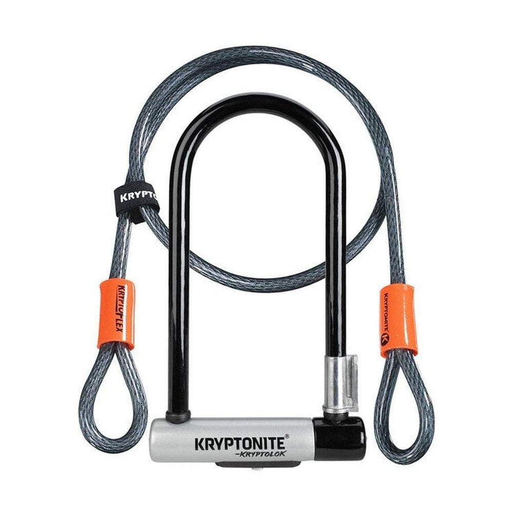KRYPTONITE KRYPTOLOK STD U-LOCK W/4' FLEX CABLE - Amego Electric Vehicles