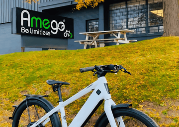 Amego Electric Vehicles Midtown Toronto showroom at 87 Wingold Ave