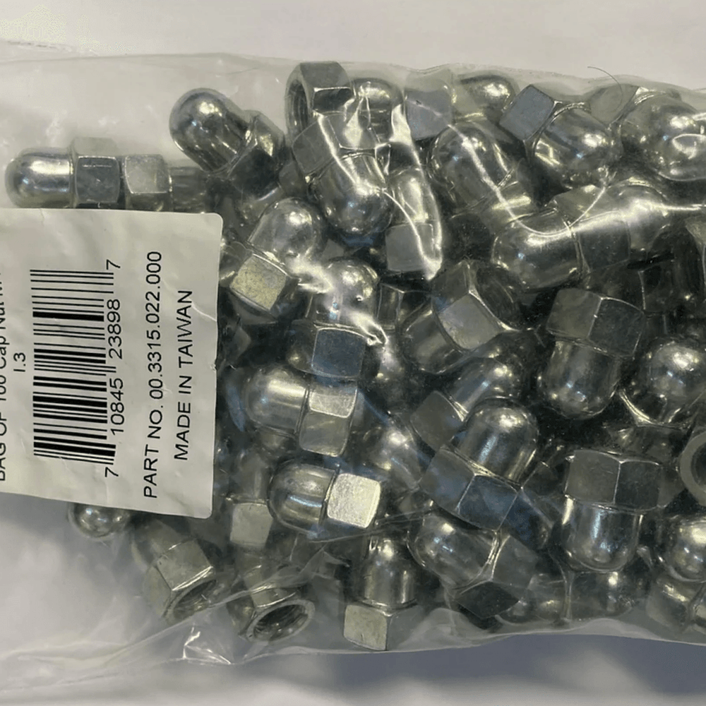 Nut Acorn Cap M10 x 1.0 Bag of 100- Amego Electric Vehicles
