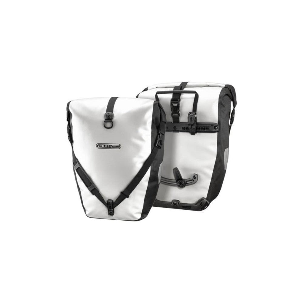 Ortlieb Pannier Back Roller QL2.1 White Black 40L Waterproof Bicycle Bag - Amego Electric Vehicles