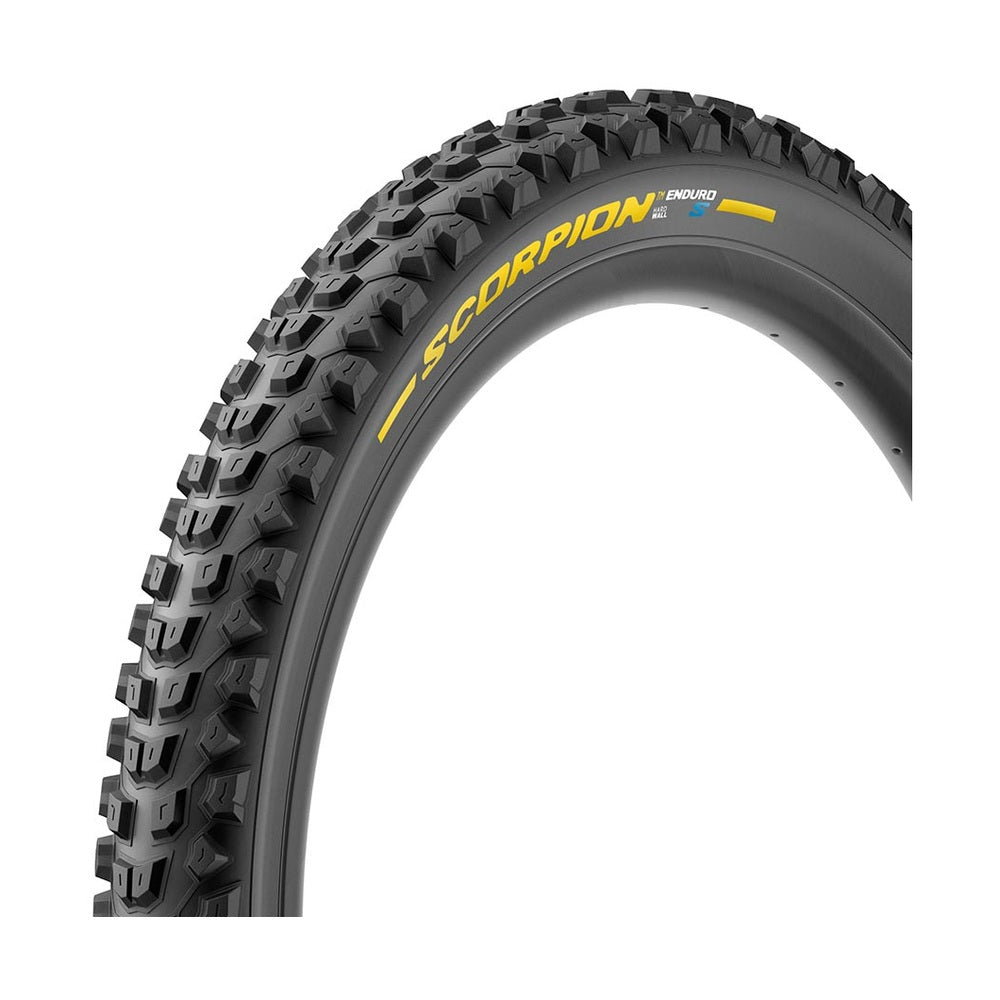 Pirelli, Scorpion Enduro S, Mountain Tire, 29''x2.40, Folding, Tubeless Ready, SmartGRIP Gravity, HardWALL, 60TPI, Yellow - Amego Electric Vehicles