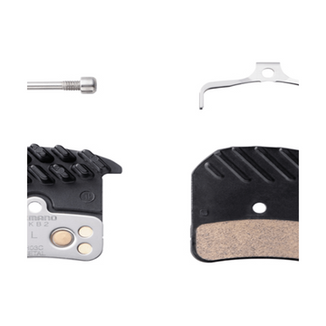 RESIN PAD H01A W/FIN & SPRING W/SPLIT PIN - Amego Electric Vehicles