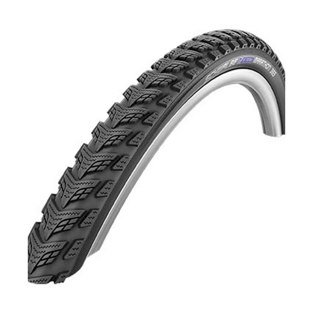Schwalbe Marathon GT 365 Tire, 700 x 45c 47-622 Black, Reflective Strip, Dual Guard, Four Season Compound, Wire - Amego Electric Vehicles