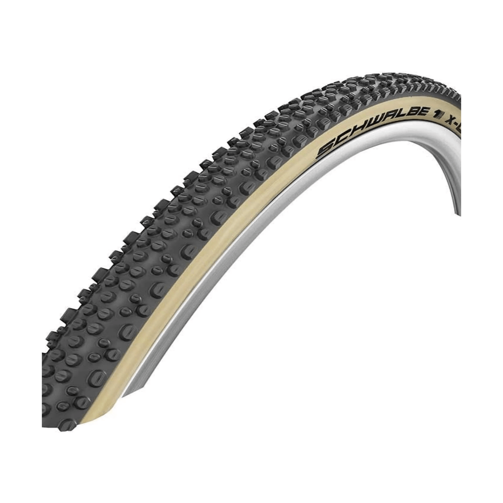 Schwalbe, X-One Allround, 700x35C, Folding, OneStar, V-Guard, 127TPI, 40-70PSI, 330g, Beige - Amego Electric Vehicles