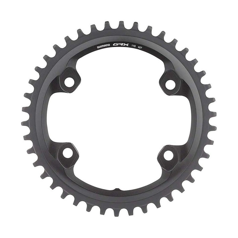 Shimano, GRX FC-RX810 1x11, Chainring, Teeth: 40, Speed: 11, BCD: 110, Bolts: 4, Single, Aluminum, Black - Amego Electric Vehicles