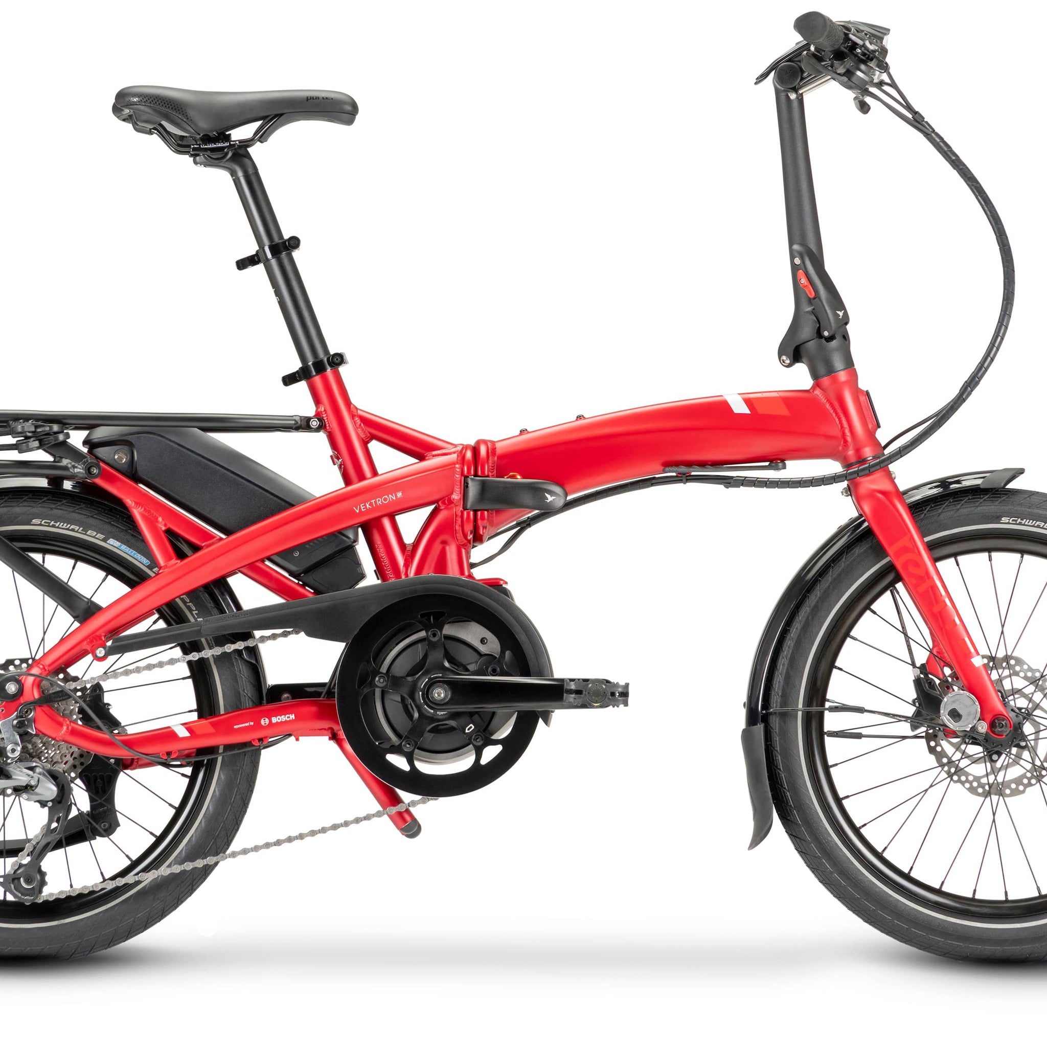 Tern Vektron Q9 Satin Red 400Wh - Amego Electric Vehicles