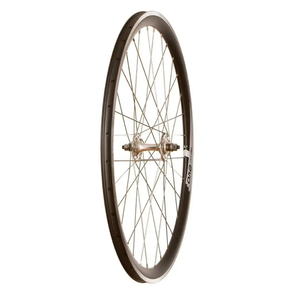 Wheel Shop, Evo Tour 19 Aero Black/ Formula TH-50, Wheel, Front, 700C / 622, Holes: 32, Bolt-on, 100mm, Rim Brake -Amego Electric Vehicles