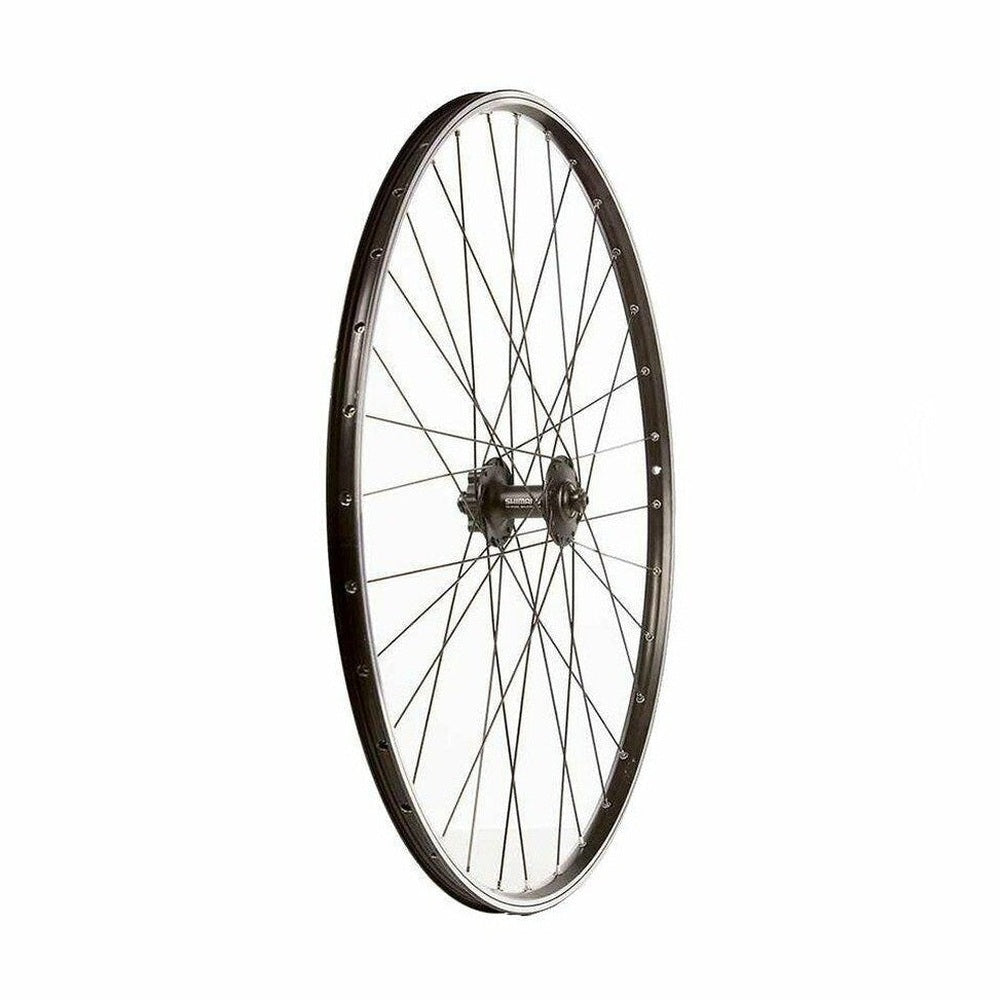 Wheel Shop Sun Inferno Black/ Shimano Deore HB-M525 Wheel Front 26'' / 559 Holes: 32 QR 100mm Disc IS 6-bolt - Amego Electric Vehicles