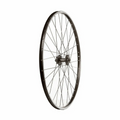 Wheel Shop Sun Inferno Black/ Shimano Deore HB-M525 Wheel Front 26'' / 559 Holes: 32 QR 100mm Disc IS 6-bolt - Amego Electric Vehicles