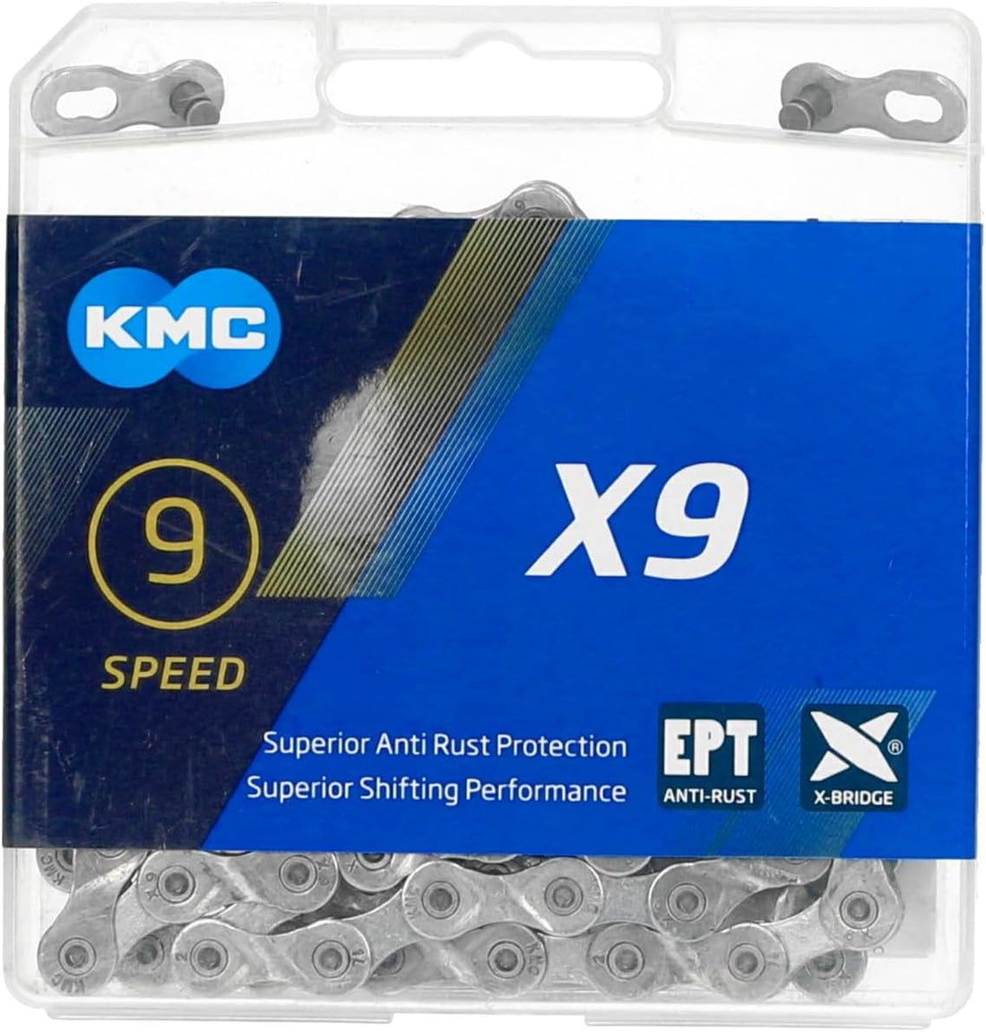 KMC, X9 EPT, Chain, 9sp., 116 links - Amego Electric Vehicles