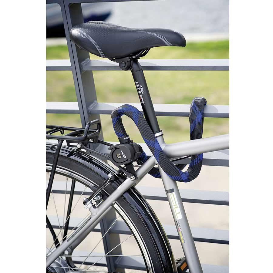 Abus, Ivera Steel-O-Chain, Chain Lock, 7mm, 110cm, 3.6', Black - Amego Electric Vehicles